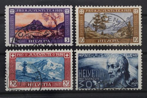 Schweiz, MiNr. 235-238, gestempelt