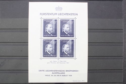 Liechtenstein, MiNr. Block 3, postfrisch