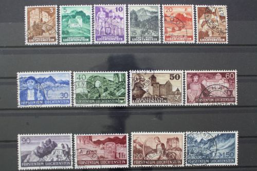 Liechtenstein, MiNr. 156-169, gestempelt