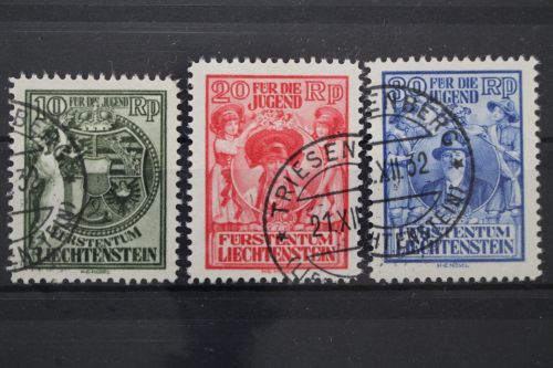 Liechtenstein, MiNr. 116-118, gestempelt