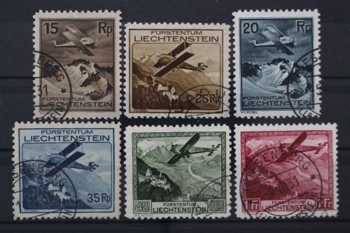 Liechtenstein, MiNr. 108-113, gestempelt