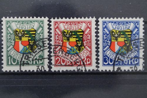 Liechtenstein, MiNr. 75-77, gestempelt