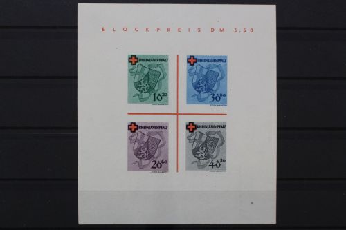 Fz. Rheinland-Pfalz, MiNr. Block 1 I, ungebraucht
