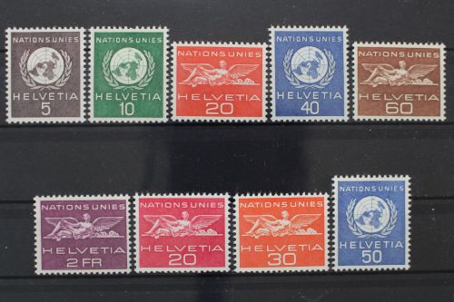 Schweiz ONU/UNO, MiNr. 22-27 + 28-30, postfrisch