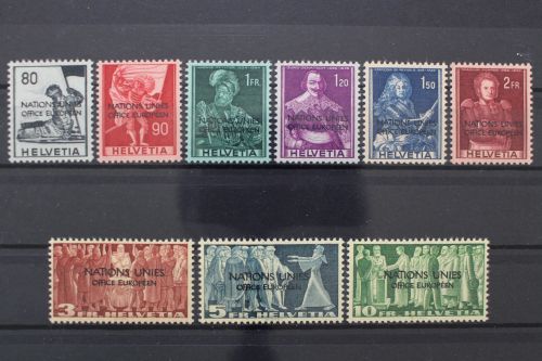 Schweiz ONU/UNO, MiNr. 12-20, postfrisch