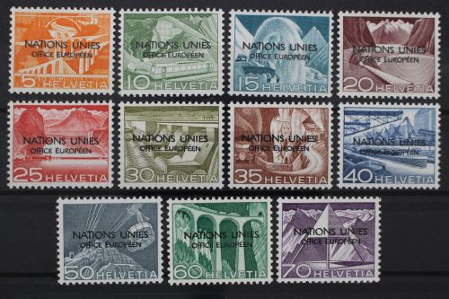 Schweiz ONU/UNO, MiNr. 1-11, postfrisch