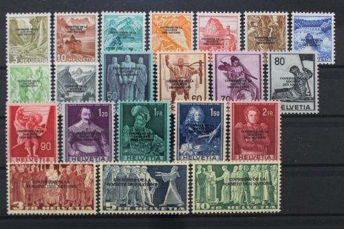 Schweiz Völkerbund, MiNr. 70-90, postfrisch