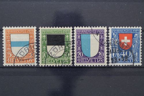 Schweiz, MiNr. 175-178, gestempelt