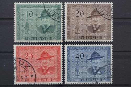 Liechtenstein, MiNr. 315-318, gestempelt