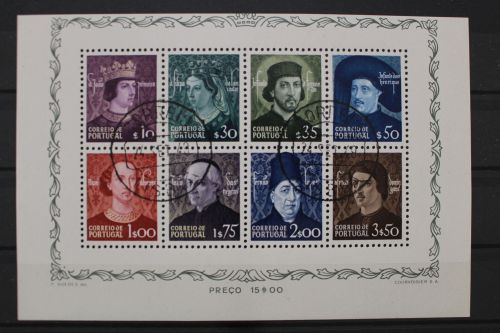Portugal, MiNr. Block 14, oben verkürzt, gestempelt