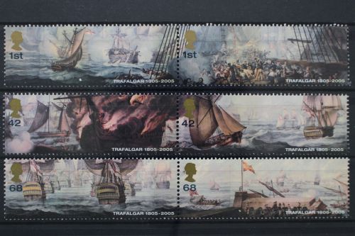 Großbritannien, Schiffe, MiNr. 2348-2353, 3 Paare, postfrisch