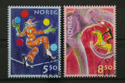 Norwegen, MiNr. 1446-1447, gestempelt