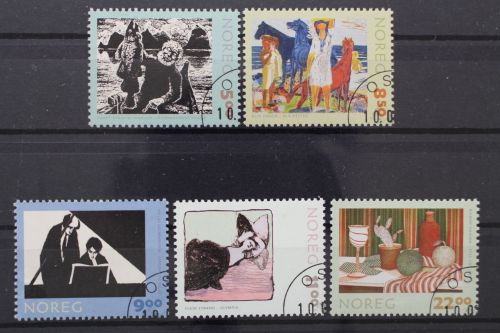 Norwegen, MiNr. 1457-1461 A, gestempelt