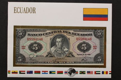 Ecuador, Banknotenbrief