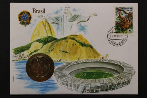 Brasilien, Numisbrief vom 19.4.1985