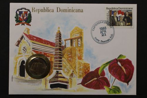 Dominikanische Republik, Numisbrief vom 21.4.1986