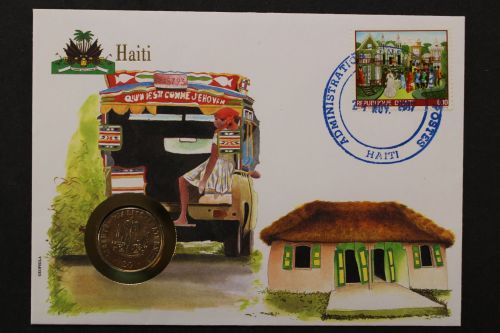 Haiti, Numisbrief vom 24.11.1987