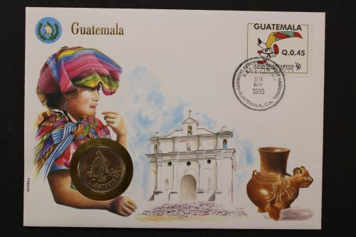 Guatemala, Numisbrief vom 28.11.1990