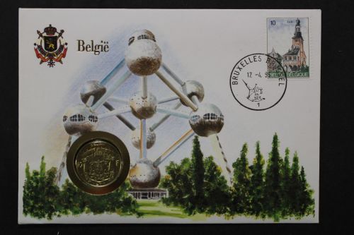 Belgien, Brüssel, Numisbrief vom 17.4.1985