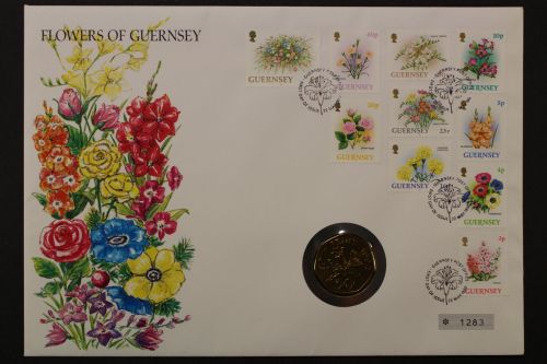 Guerney, Flowers, 22.5.1992, Numisbrief