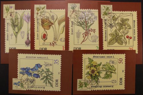 DDR, MiNr. 2691-2696, Maximumkarten