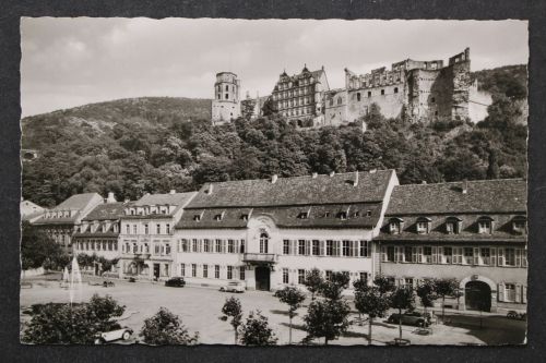 Heidelberg, Karlsplatz, Blick zur Ruine