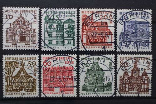 Berlin, MiNr. 242-249 zentrischer Stempel