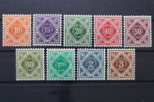 Württemberg, MiNr. 150-158, postfrisch