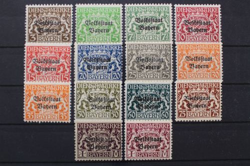 Bayern Dienstmarken, MiNr. 30-43, postfrisch
