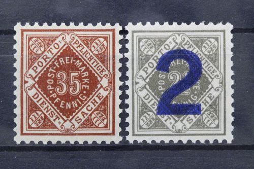 Württemberg, MiNr. 132 + 133, postfrisch
