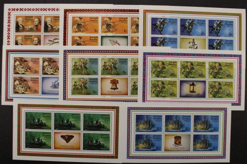 Grenada-Grenadinen, MiNr. 95-102, 8 Werte, Kleinbögen, postfrisch