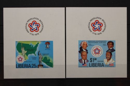 Liberia, MiNr. 1013-1014 B, Blöcke, postfrisch