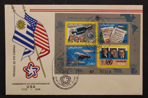 Uruguay, MiNr. Block 27, FDC