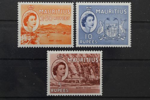 Mauritius, MiNr. 255, 256 + 257, postfrisch