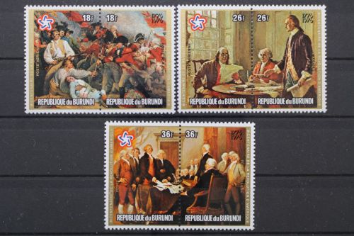 Burundi, MiNr. 1284-1289 Paare, postfrisch