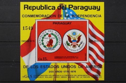 Paraguay, MiNr. Block 262, postfrisch