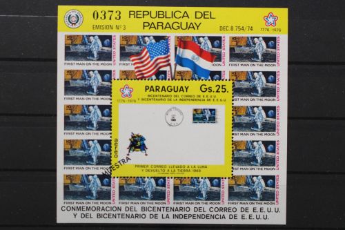 Paraguay, MiNr. Block 279 Muster, postfrisch