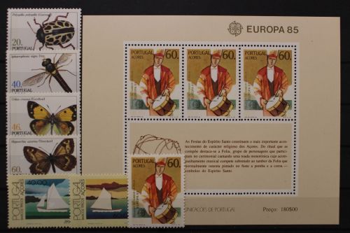 Azoren, MiNr. 369-375, Jahrgang 1985, postfrisch
