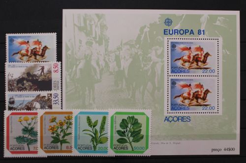 Azoren, MiNr. 342-348, Jahrgang 1981, postfrisch