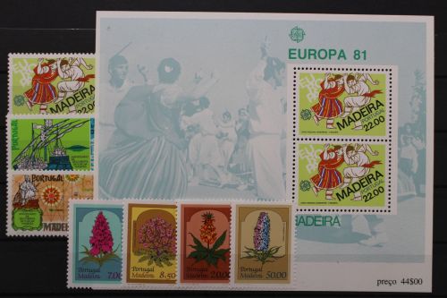 Madeira, MiNr. 70-76, Jahrgang 1981, postfrisch