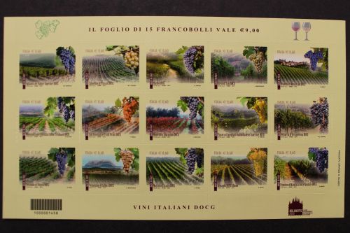 Italien, MiNr. 3507-3521 skl. Folienbogen, postfrisch