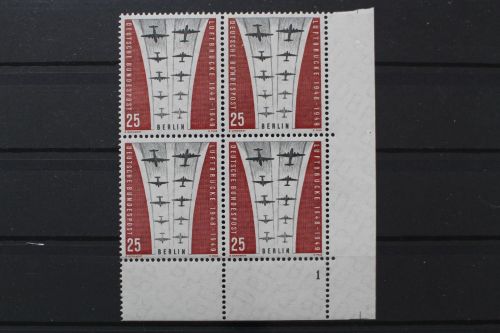 Berlin, MiNr. 188, Viererblock Ecke rechts unten, FN 1, postfrisch