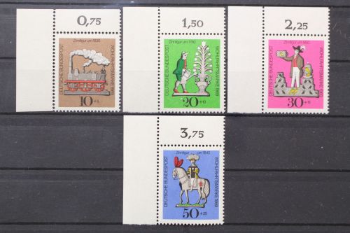 Deutschland (BRD), MiNr. 604-607 Ecken links oben, postfrisch