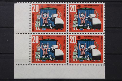 Deutschland (BRD), MiNr. 371 Viererblock Ecke links unten, postfrisch