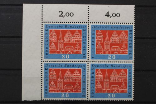 Deutschland (BRD), MiNr. 312 Viererblock Ecke links oben, postfrisch