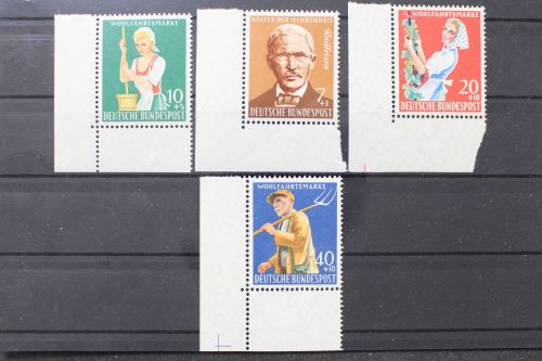 Deutschland (BRD), MiNr. 297-300, Ecken links unten, postfrisch