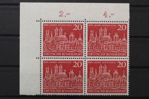 Deutschland (BRD), MiNr. 289 Viererblock Ecke links oben, postfrisch