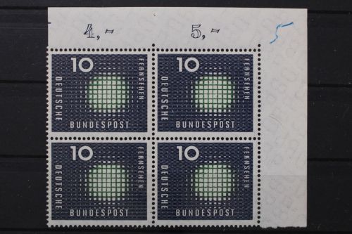 Deutschland (BRD), MiNr. 267 Viererblock Ecke rechts oben, postfrisch