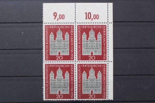 Deutschland (BRD), MiNr. 238 Viererblock Ecke rechts oben, postfrisch
