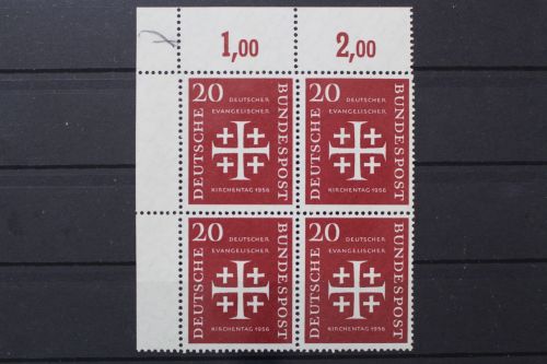 Deutschland (BRD), MiNr. 236 Viererblock Ecke links oben, postfrisch